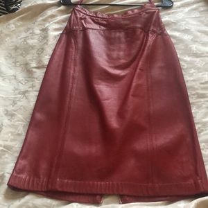 Bagatelle genuine leather skirt pre owned
